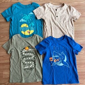 Cat & Jack Kids Graphic Tees - Blue, Green, Beige